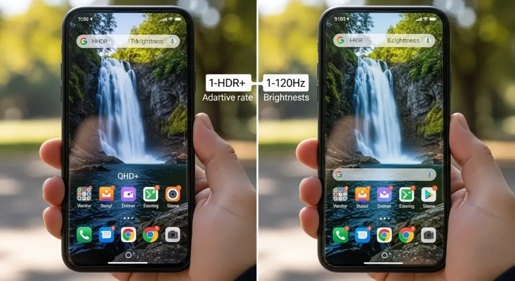 Samsung Galaxy S26 Plus vs Galaxy S24 Plus im direkten Vergleich – beide Smartphones nebeneinander mit Fokus auf Design, Display und Kamera-Modul, modernes Lichtsetup, zeigt Unterschiede in Größe, Rahmen und Rückseite, ideal für Vergleichstest 2025.