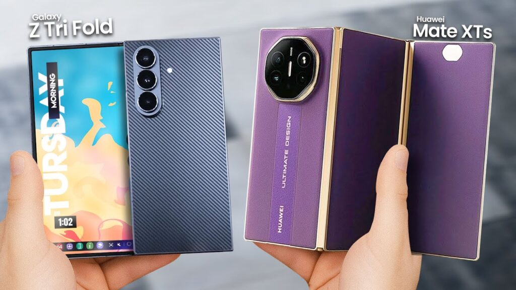 Samsung Galaxy Z TriFold oder Huawei Mate XT? Wir vergleichen Specs, Displays, Preise und die Alltagstauglichkeit der neuen Tri-Foldables. Lohnt sich der Kauf in Deutschland?