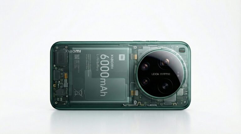 Xiaomi 17 Ultra mit Fokus auf Silizium‑Kohlenstoff‑Akku-Technologie (Si/C).