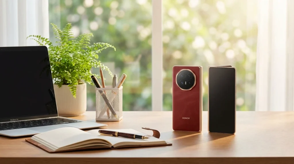 Honor Robot Phone mit ausgefahrener Gimbal-Kamera auf dem MWC 2026