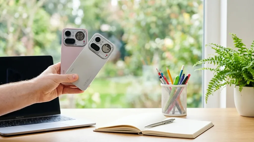 Nothing Phone 4a Pro Rückkamera mit Sony LYT700c Hauptsensor, Periskop-Teleobjektiv und Ultrawide – Triple-50MP-System im Überblick.