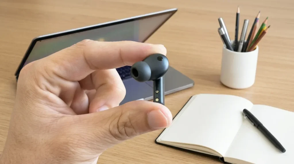 Samsung Galaxy Buds4 Pro ANC 2.0 im Test: Geräuschunterdrückung in U-Bahn und Büro mit 5 Stufen und adaptivem Modus.
