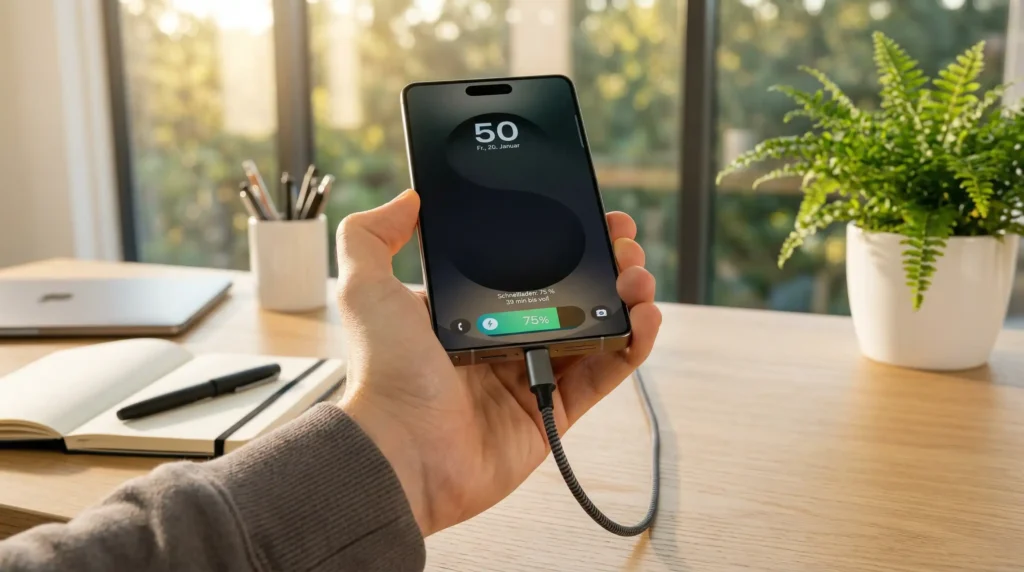 Im Test: Die Akkulaufzeit des Samsung Galaxy S26 und die 25-Watt-Ladegeschwindigkeit im Alltag.