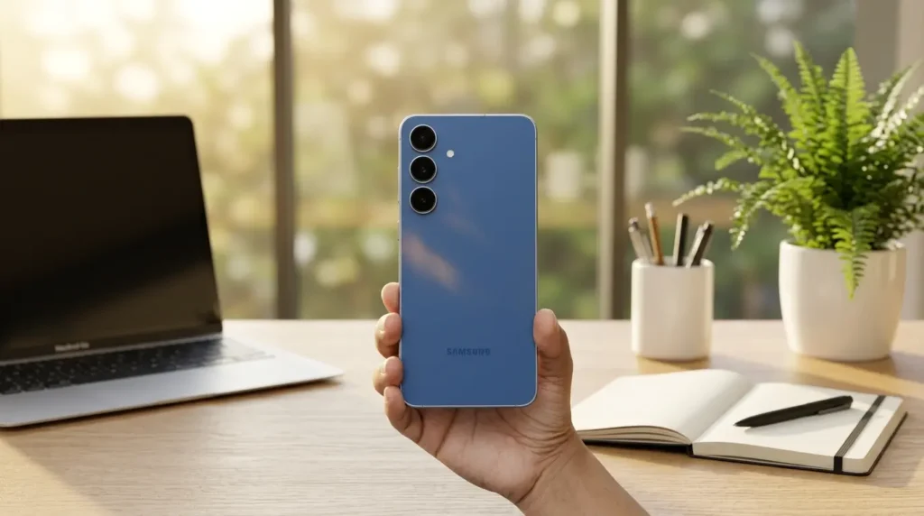 Samsung Galaxy S26 FE 2026: Design & Chip geleakt Samsung Galaxy S26 FE Design Leak 2026 – Renders mit Kamerainsel in vier Farben